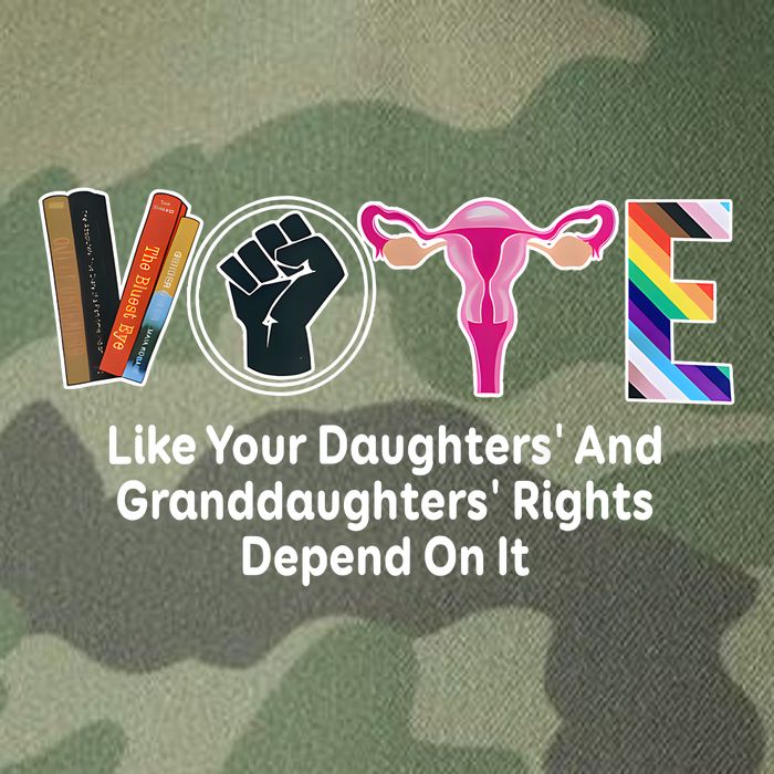 Vote Like Your Daughters And Granddaughters Rights Depend Legacy Tie Dye Trucker Hat