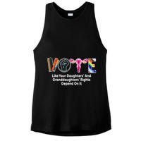 Vote Like Your Daughters And Granddaughters Rights Depend Ladies PosiCharge Tri-Blend Wicking Tank