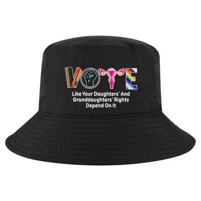 Vote Like Your Daughters And Granddaughters Rights Depend Cool Comfort Performance Bucket Hat