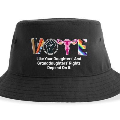 Vote Like Your Daughters And Granddaughters Rights Depend Sustainable Bucket Hat
