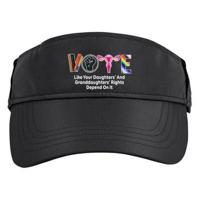Vote Like Your Daughters And Granddaughters Rights Depend Adult Drive Performance Visor