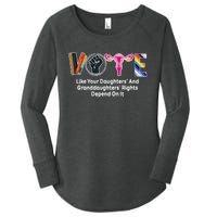 Vote Like Your Daughters And Granddaughters Rights Depend Women's Perfect Tri Tunic Long Sleeve Shirt