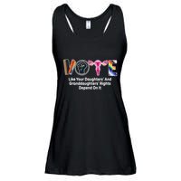 Vote Like Your Daughters And Granddaughters Rights Depend Ladies Essential Flowy Tank