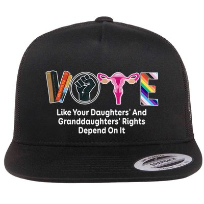 Vote Like Your Daughters And Granddaughters Rights Depend Flatbill Hat