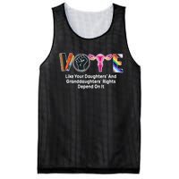 Vote Like Your Daughters And Granddaughters Rights Depend Mesh Reversible Basketball Jersey Tank