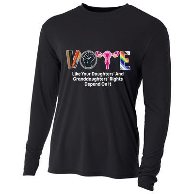 Vote Like Your Daughters And Granddaughters Rights Depend Cooling Performance Long Sleeve Crew