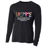 Vote Like Your Daughters And Granddaughters Rights Depend Cooling Performance Long Sleeve Crew