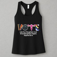Vote Like Your Daughters And Granddaughters Rights Depend Womens Tank Top