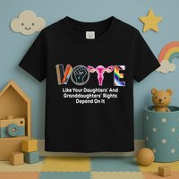 Vote Like Your Daughters And Granddaughters Rights Depend Toddler T-Shirt