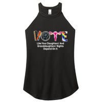 Vote Like Your Daughters And Granddaughters Rights Depend Women's Perfect Tri Rocker Tank