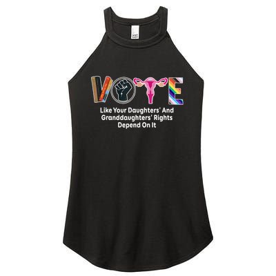 Vote Like Your Daughters And Granddaughters Rights Depend Women’s Perfect Tri Rocker Tank