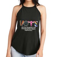 Vote Like Your Daughters And Granddaughters Rights Depend Women's Perfect Tri Rocker Tank