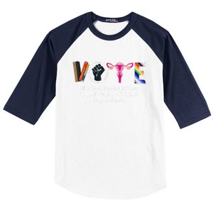 Vote Like Your Daughters And Granddaughters Rights Depend Baseball Sleeve Shirt