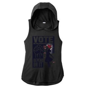 Vote Like Your GranddaughterS Rights Depend On It Sweat Ladies PosiCharge Tri-Blend Wicking Draft Hoodie Tank