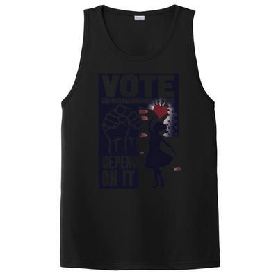 Vote Like Your GranddaughterS Rights Depend On It Sweat PosiCharge Competitor Tank