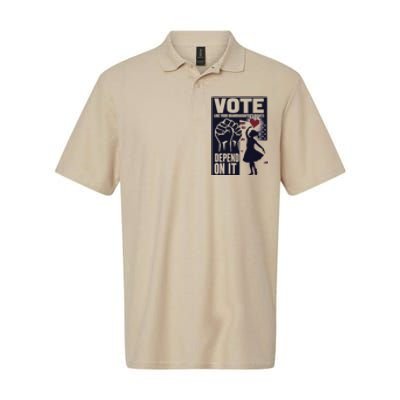 Vote Like Your GranddaughterS Rights Depend On It Sweat Softstyle Adult Sport Polo