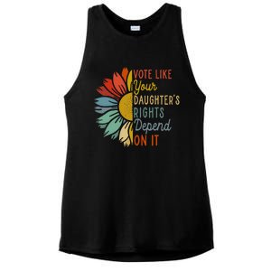 Vote Like Your GranddaughterS Rights Depend On It Ladies PosiCharge Tri-Blend Wicking Tank