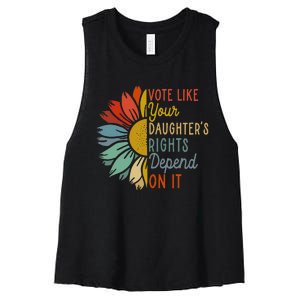 Vote Like Your GranddaughterS Rights Depend On It Women's Racerback Cropped Tank