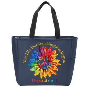 Vote Like Your GranddaughterS Rights Depend On It Zip Tote Bag