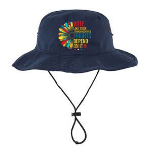 Vote Like Your Daughters Granddaughters Rights Depend On It Legacy Cool Fit Booney Bucket Hat