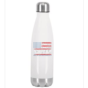 Vote Like Your Rights Depend On It 2024 Election Gift Stainless Steel Insulated Water Bottle