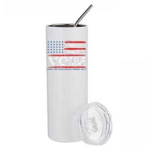 Vote Like Your Rights Depend On It 2024 Election Gift Stainless Steel Tumbler