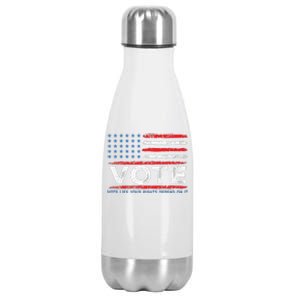 Vote Like Your Rights Depend On It 2024 Election Gift Stainless Steel Insulated Water Bottle