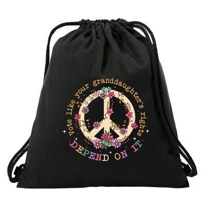 Vote Like Your GranddaughterS Rights Depend On It Women Drawstring Bag