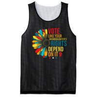 Vote Like Your Daughters Granddaughters Rights Depend On It Mesh Reversible Basketball Jersey Tank