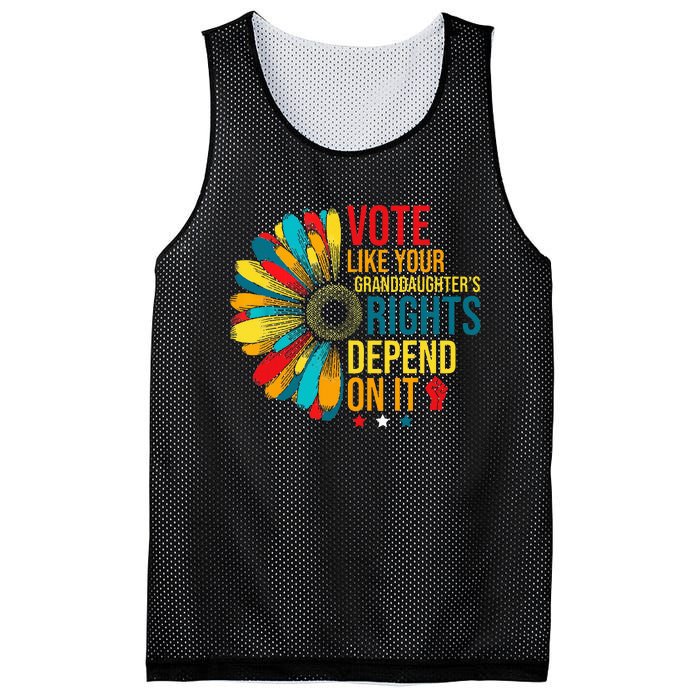 Vote Like Your Daughters Granddaughters Rights Depend On It Mesh Reversible Basketball Jersey Tank