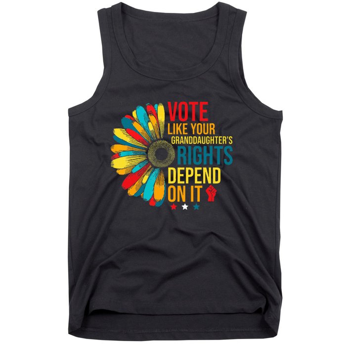 Vote Like Your Daughters Granddaughters Rights Depend On It Tank Top