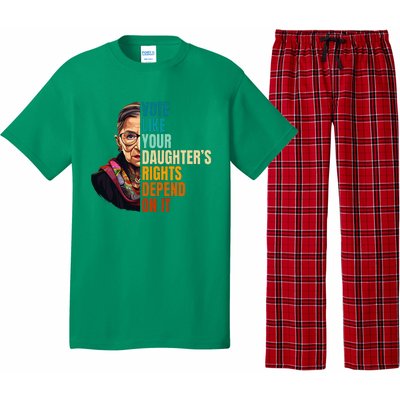 Vote Like Your DaughterS Rights Depend On It Rbg Pajama Set