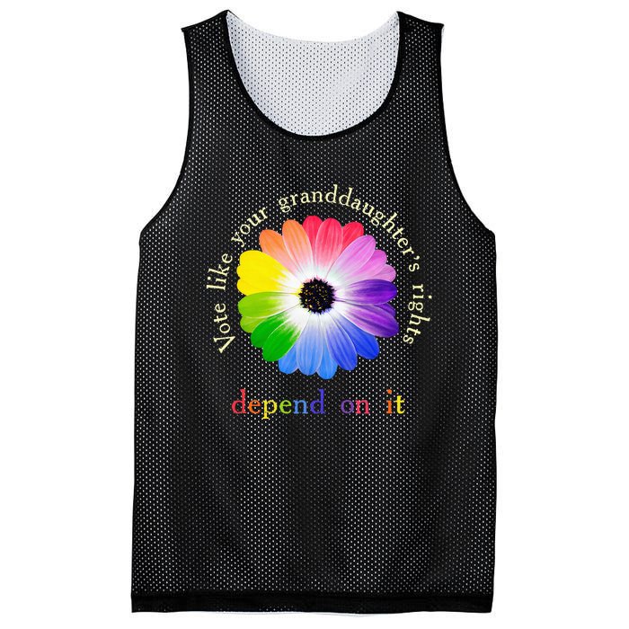 Vote Like Your Granddaughters Rights Depend On It Mesh Reversible Basketball Jersey Tank