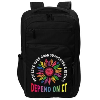 Vote Like Your GranddaughterS Rights Depend On It Rainbow Impact Tech Backpack