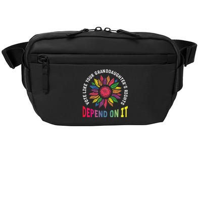 Vote Like Your GranddaughterS Rights Depend On It Rainbow Crossbody Pack