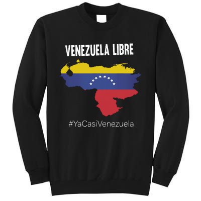 Venezuela Libre Ya Casi Venezuela Tall Sweatshirt