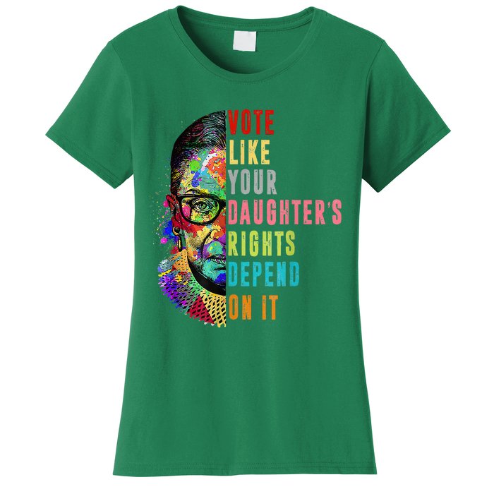 Vote Like Your DaughterS Rights Depend On It Feminist Rbg Women's T-Shirt