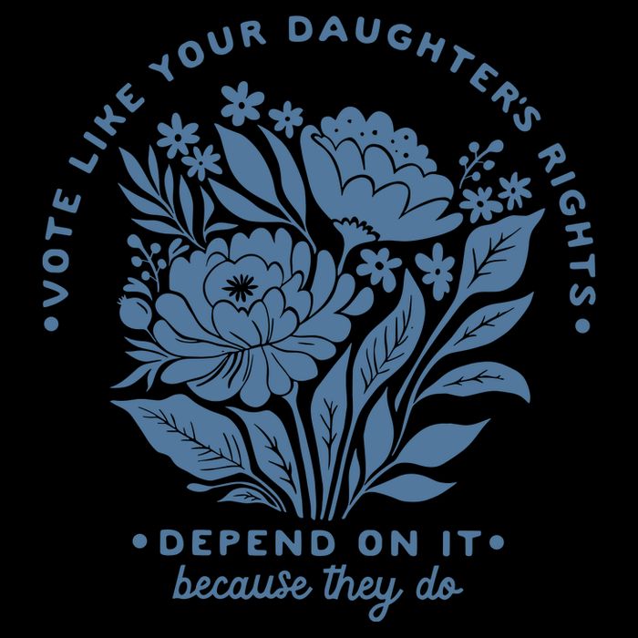 Vote Like Your Daughters Rights Depend On It Flat Bill Trucker Hat