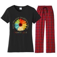 Vote Like Your DaughterS Rights Depend On It Women's Flannel Pajama Set