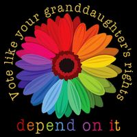 Vote Like Your GranddaughterS Rights Depend On It Flat Bill Trucker Hat