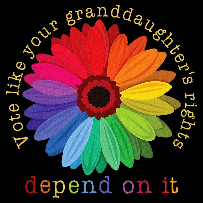 Vote Like Your GranddaughterS Rights Depend On It Flat Bill Trucker Hat