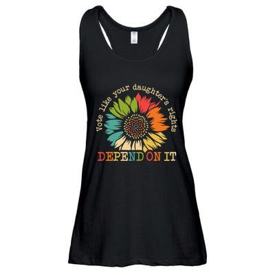 Vote Like Your Daughters Rights Depend On It Ladies Essential Flowy Tank