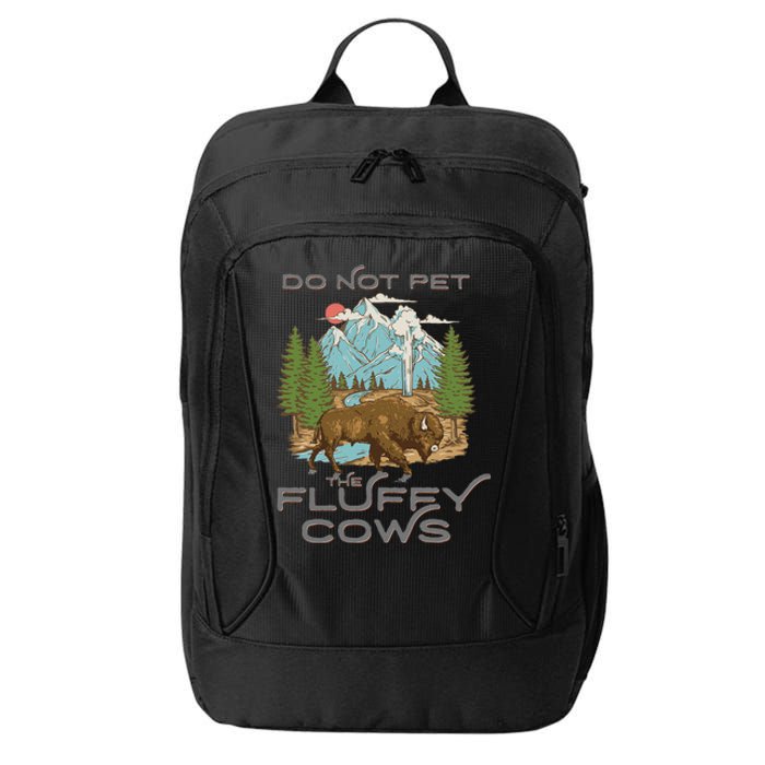 Vintage Look Yellowstone National Park Bison Lover City Backpack