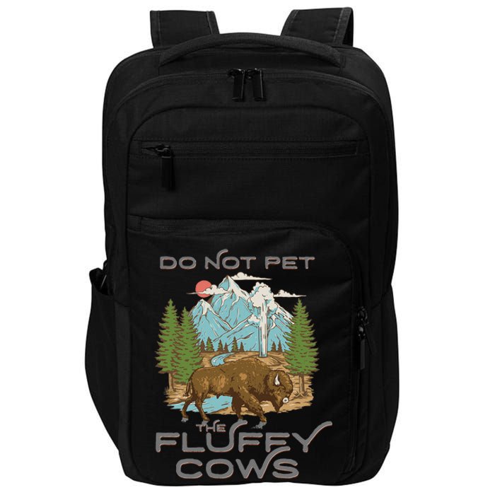 Vintage Look Yellowstone National Park Bison Lover Impact Tech Backpack