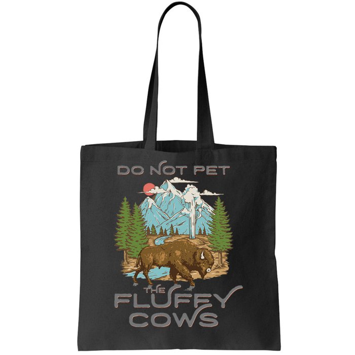 Vintage Look Yellowstone National Park Bison Lover Tote Bag