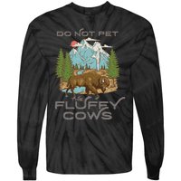 Vintage Look Yellowstone National Park Bison Lover Tie-Dye Long Sleeve Shirt