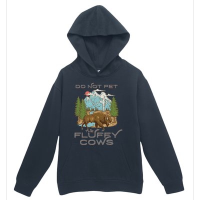 Vintage Look Yellowstone National Park Bison Lover Urban Pullover Hoodie