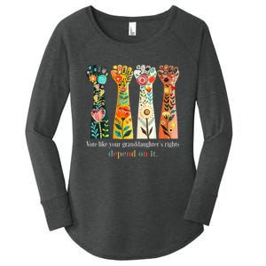 Vote Like Your Granddaughters Rights Depend On It Women's Perfect Tri Tunic Long Sleeve Shirt