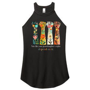 Vote Like Your Granddaughters Rights Depend On It Women's Perfect Tri Rocker Tank