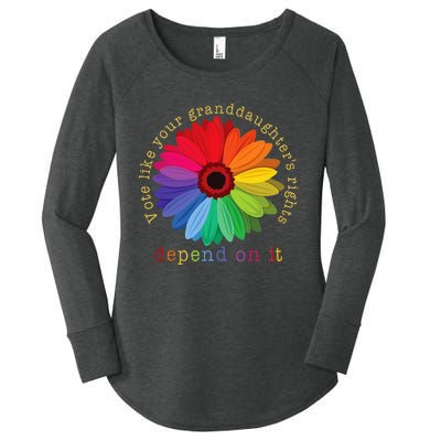 Vote Like Your GranddaughterS Rights Depend On It Women's Perfect Tri Tunic Long Sleeve Shirt